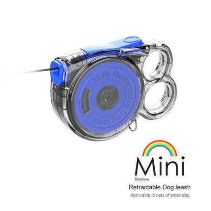 Mini Rainbow Retractable Dog leash Applicable to pets of small size