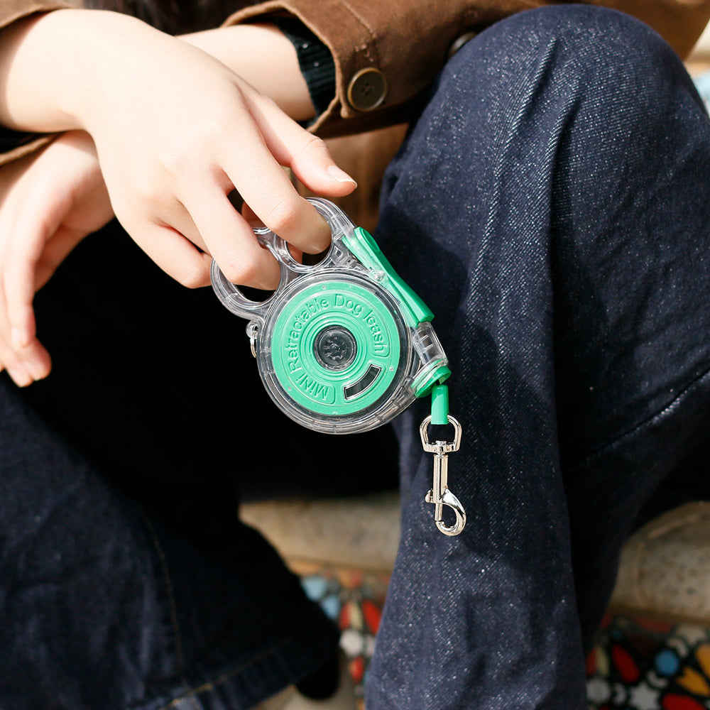 Mini Rainbow Retractable Dog leash Applicable to pets of small size
